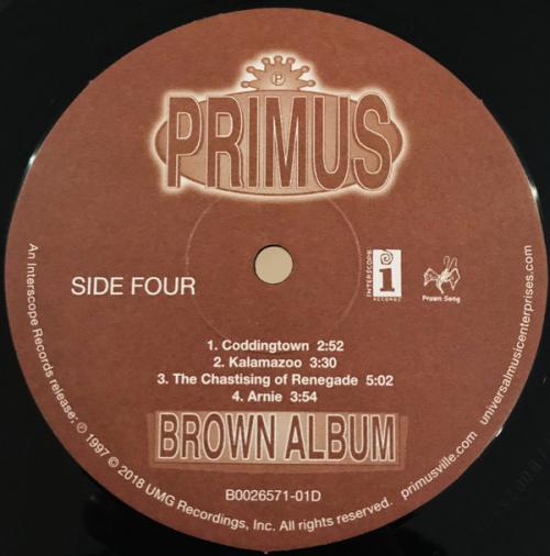 Виниловая пластинка Primus, Brown Album
