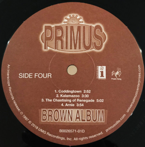 Виниловая пластинка Primus, Brown Album