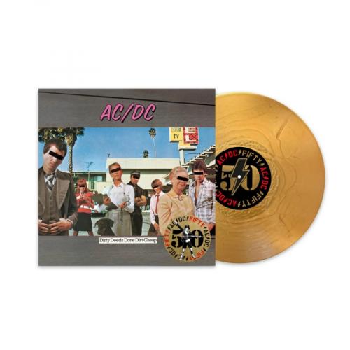 Виниловая пластинка AC/DC - Dirty Deeds Done Dirt Cheap (Limited 50th Anniversary Edition, 180 Gram Gold Nugget Vinyl LP)