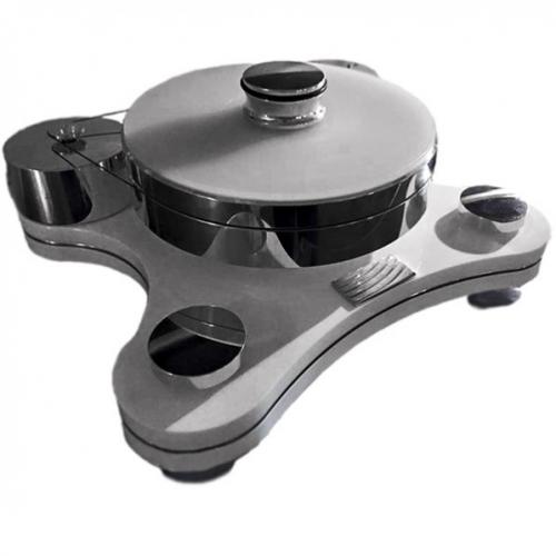Виниловый проигрыватель Transrotor ZET 3 Glossy White (глянцевый белый) с тонармом Rega RB 880, MC головкой Transrotor Cantare, Блоком питания Konstant EINS и прижимным диском