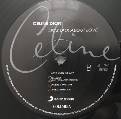 Виниловая пластинка Sony Celine Dion Let'S Talk About Love (Black Vinyl)