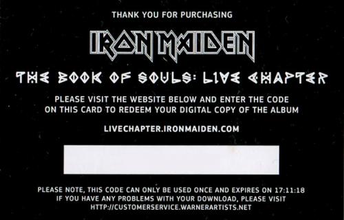 Виниловая пластинка Iron Maiden THE BOOK OF SOULS LIVE