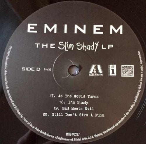 Виниловая пластинка Eminem, The Slim Shady 2LP