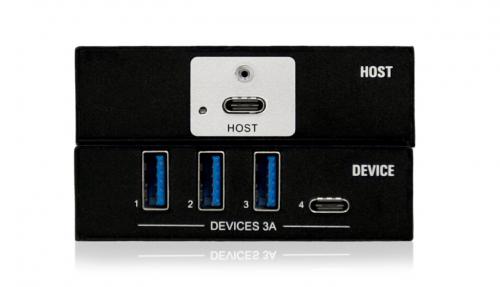 Приемник и передатчик сигнала USB 3.2 Gen1 по кабелю витой пары HDBaseT Qtex QVE U3-102D