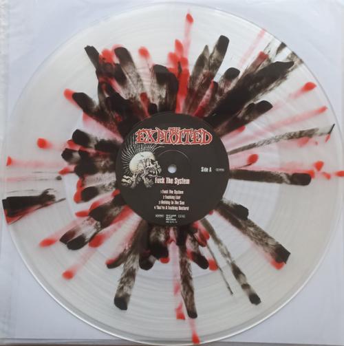 Виниловая пластинка Exploited - Fuck The System (Clear Red & Black Splatter Vinyl 2LP)