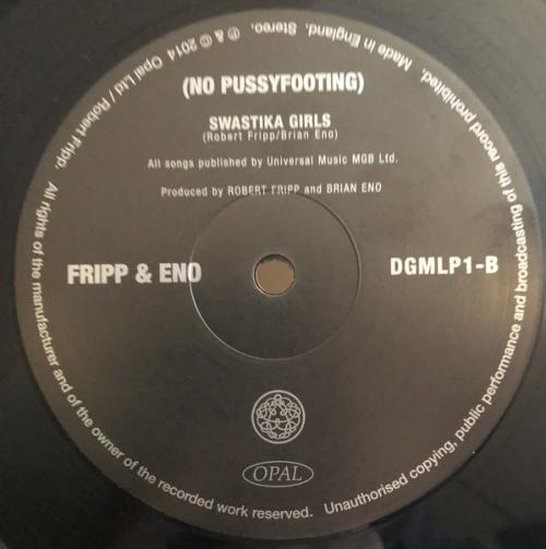 Виниловая пластинка Fripp & Eno — NO PUSSYFOOTING (LP 200 GR. VINYL)