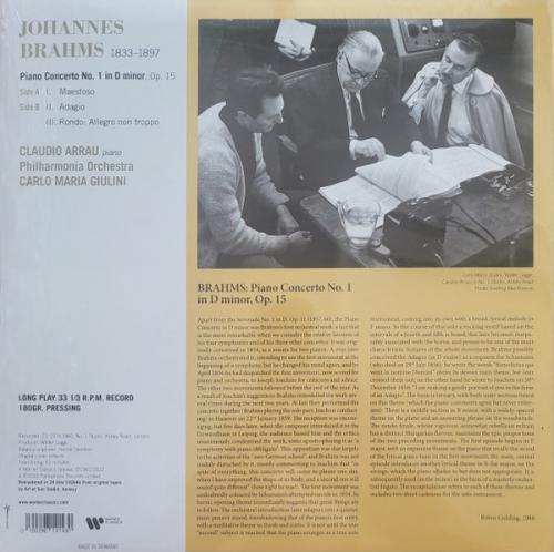Виниловая пластинка Claudio Arrau - Brahms:Piano Concerto No.1 (Black Vinyl LP)