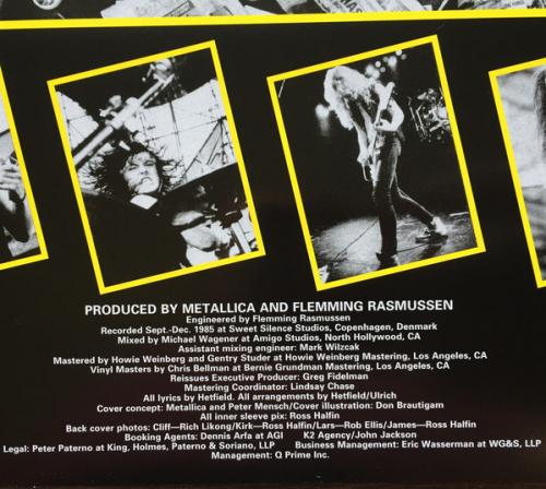 Виниловая пластинка Metallica, Master Of Puppets