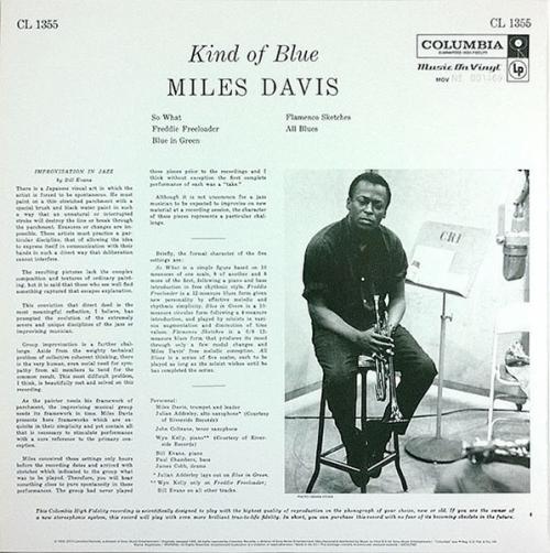 Виниловая пластинка Miles Davis - Kind Of Blue (mono)  (Black Vinyl LP)