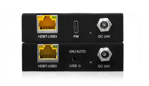 Приемник и передатчик сигнала USB 3.2 Gen1 по кабелю витой пары HDBaseT Qtex QVE U3-102D