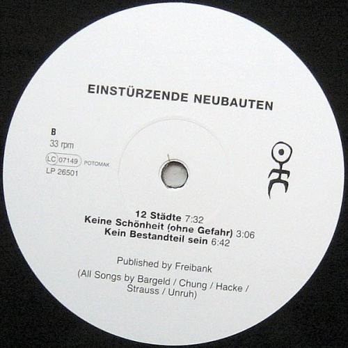 Виниловая пластинка Einsturzende Neubauten - Fuenf Auf Der Nach Oben Offenen Richterskala (Black Vinyl LP)