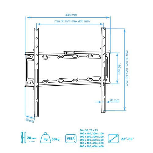 Кронштейн для телевизора Kromax ELEMENT-3 черный