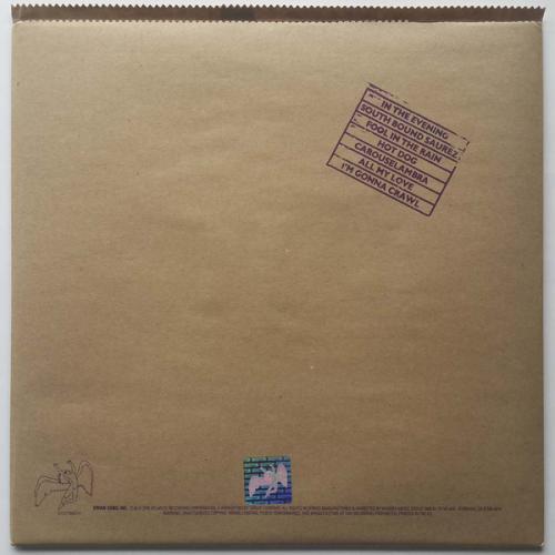 Виниловая пластинка Led Zeppelin IN THROUGH THE OUT DOOR (Remastered/180 Gram/Single pocket sleeve)