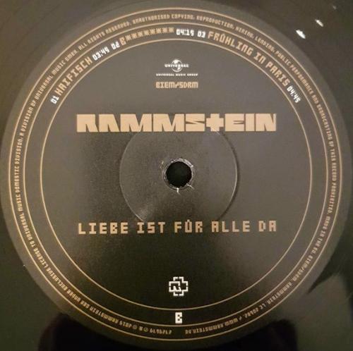 Виниловая пластинка Rammstein, Liebe Ist Fur Alle Da