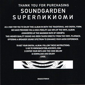 Виниловая пластинка Soundgarden, Superunknown