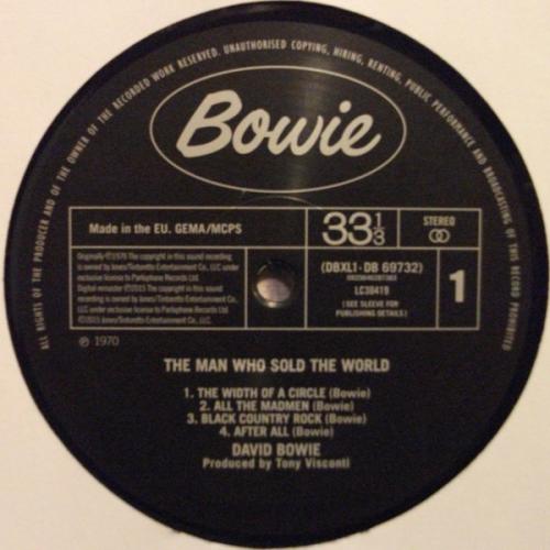 Виниловая пластинка PLG David Bowie The Man Who Sold The World (180 Gram)