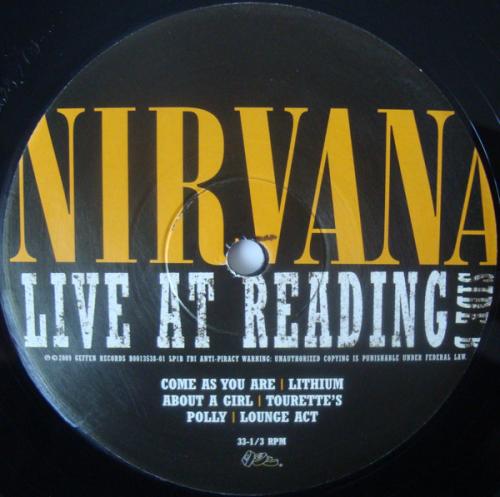Виниловая пластинка Nirvana, Live At Reading