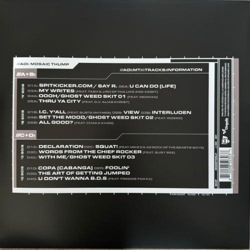 Виниловая пластинка De La Soul - Art Official Intelligence: Mosaic Thump (Black Vinyl 2LP)