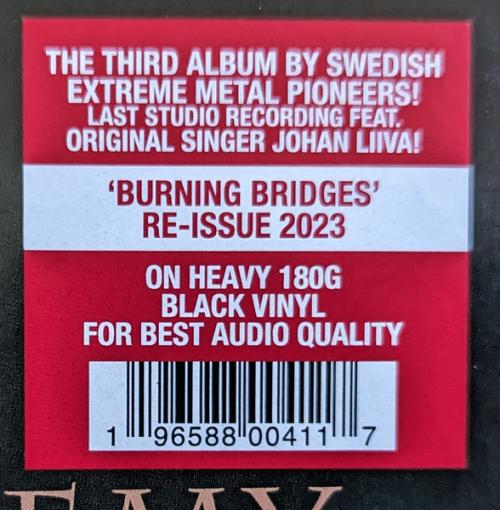 Виниловая пластинка Arch Enemy - Burning Bridges (180 Gram Black Vinyl LP)