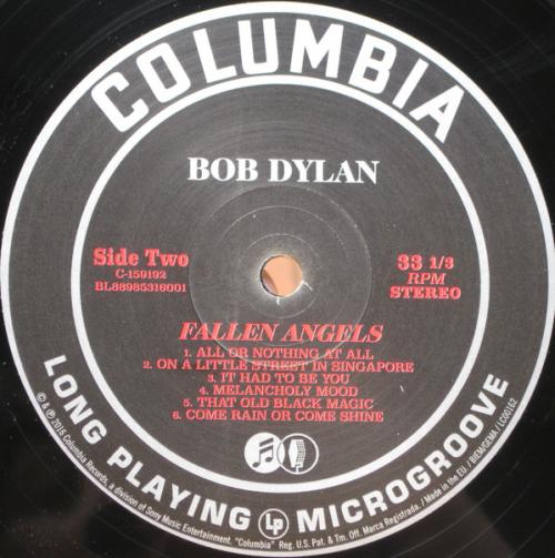 Виниловая пластинка Bob Dylan FALLEN ANGELS (12" Vinyl standard weight)