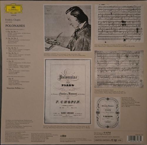Виниловая пластинка Maurizio Pollini - Chopin: Polonaises (Analogue, Original Source) (Black Vinyl 2LP)