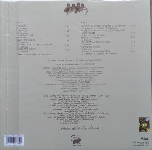 Виниловая пластинка Banco Del Mutuo Soccorso - Garofano Rosso (Coloured Vinyl LP)