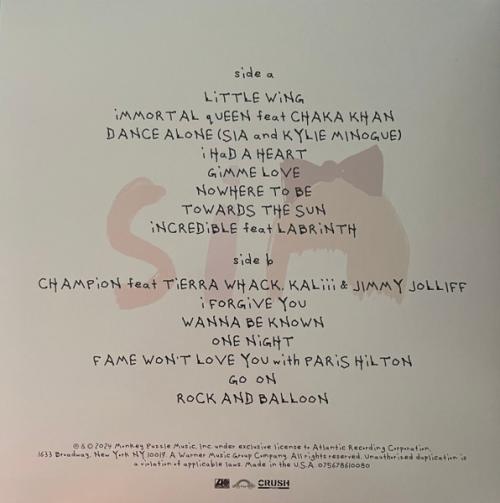 Виниловая пластинка Sia - Reasonable Woman (Limited Violet Vinyl LP)