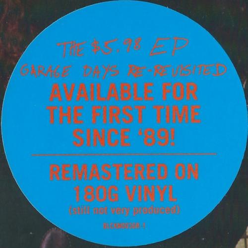 Виниловая пластинка Metallica, The $5.98 E.P. - Garage Days Re-Revisited (Remastered 2018)
