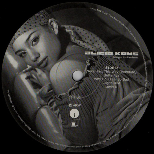 Виниловая пластинка Alicia Keys SONGS IN A MINOR