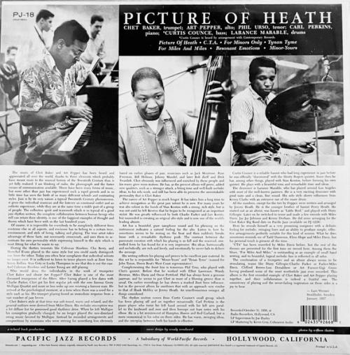 Виниловая пластинка Chet Baker; Pepper, Art - Picture Of Heath (Tone Poet) (Black Vinyl LP)