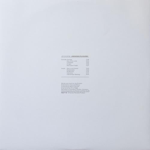 Виниловая пластинка WM Joy Division Unknown Pleasures (180 Gram/Remastered)