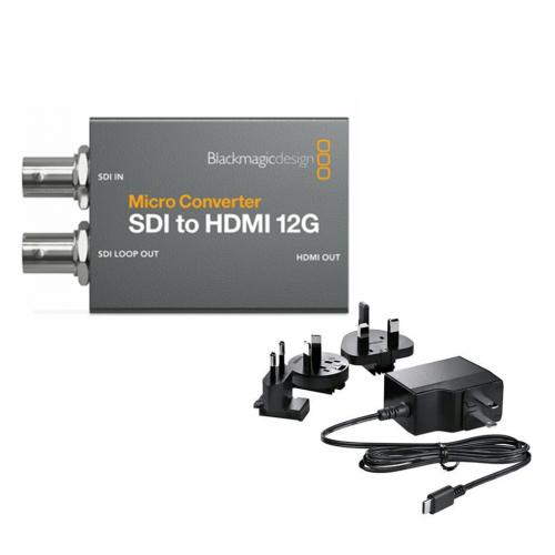 Микро-конвертер Blackmagic Micro Converter SDI to HDMI 12G PSU