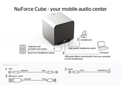 Портативная акустика NuForce Cube Speaker black