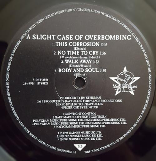 Виниловая пластинка WM The Sisters Of Mercy Greatest Hits Volume One: A Slight Case Of Overbombing (180 Gram/Gatefold)