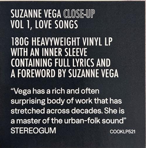 Виниловая пластинка Suzanne Vega - Love Songs (Black Vinyl LP)