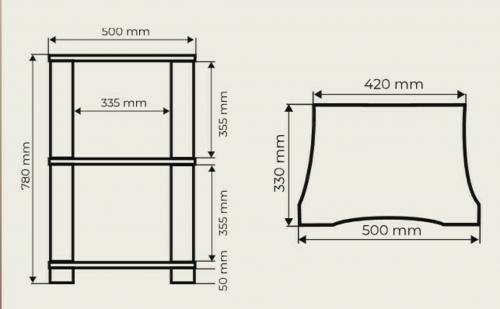 Стойка под виниловые пластинки VOXmodule S-005/2