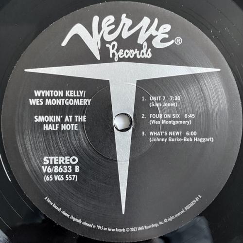 Виниловая пластинка Montgomery, Wes; Kelly, Wynton - Smokin' At The Half Note (Acoustic Sounds) (Black Vinyl LP)