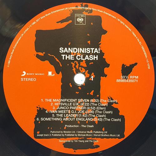 Виниловая пластинка The Clash SANDINISTA!