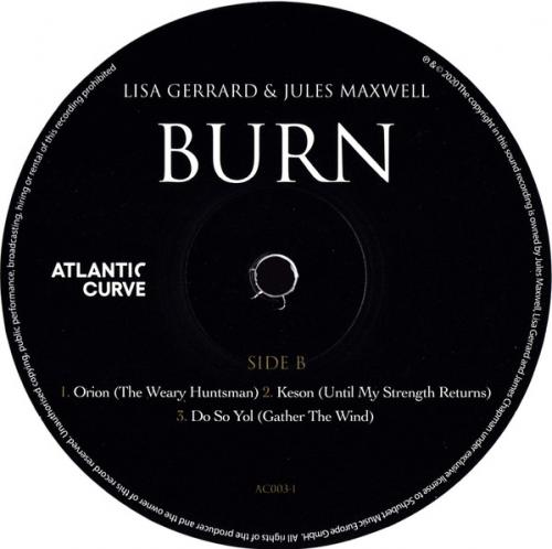Виниловая пластинка Gerrard, Lisa; Maxwell, Jules - Burn (Coloured Vinyl LP)
