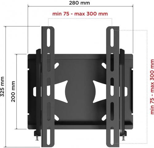 Кронштейн для телевизора Holder LCDS-5010 черный металлик