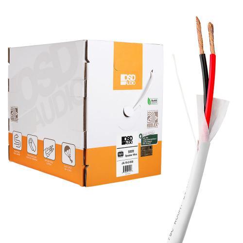 Кабель акустический OSD JA-16-2-500 White 16 AWG, внутристенный, в грунт, катушка 152 м