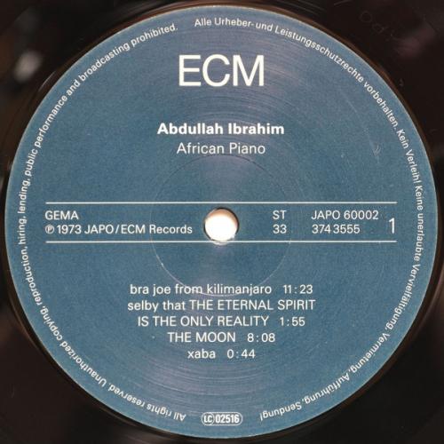 Виниловая пластинка Ibrahim, Abdullah, African Piano (180 Gram)