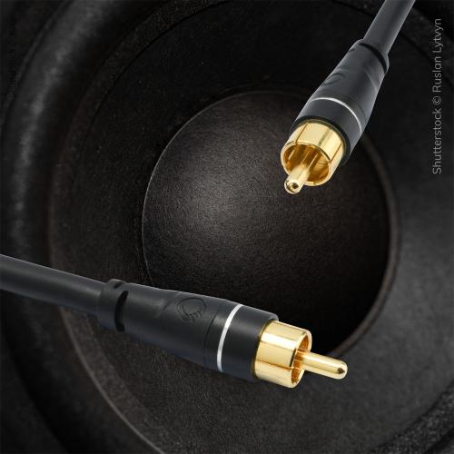 Кабель межблочный аудио Oehlbach EXCELLENCE Sub Link Subwoofer cable, 5.0m bw (D1C33162)