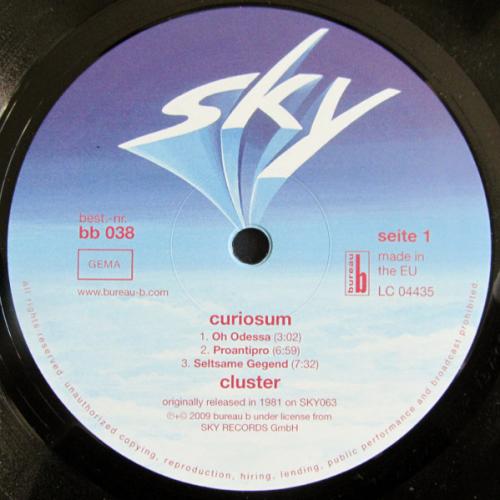 Виниловая пластинка Cluster - Curiosum (Black Vinyl LP)