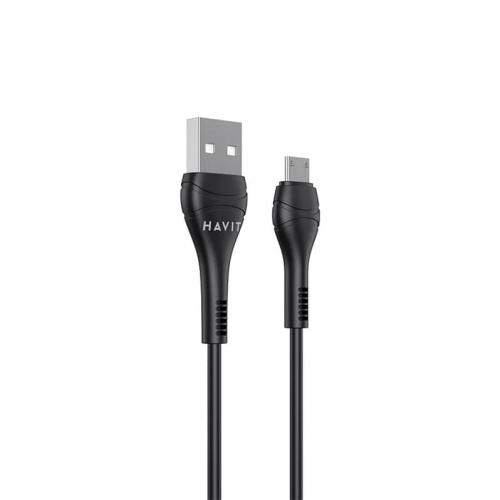 USB кабель HAVIT CB6159 USB-A - Micro USB BK 1m