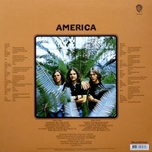Виниловая пластинка America - America (180 Gram Black Vinyl LP)