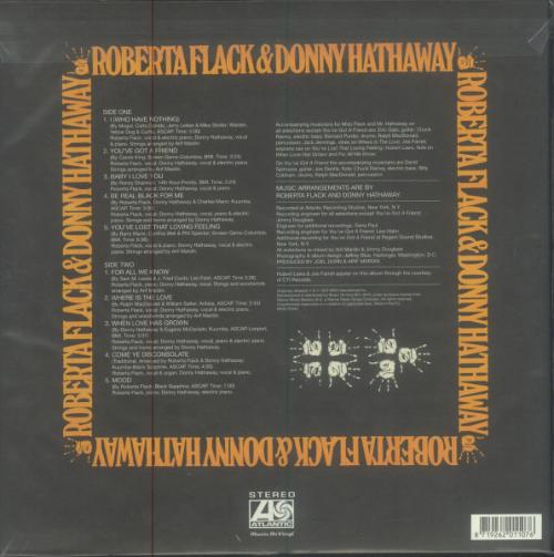 Виниловая пластинка Roberta Flack; Hathaway, Donny - Roberta Flack & Donny Hathaway (Black Vinyl LP)