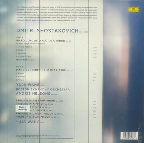 Виниловая пластинка Yuja Wang - Shostakovich: Piano Concertos, Solo Worcs (Black Vinyl LP)