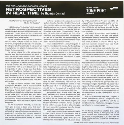 Виниловая пластинка Carmell Jones - The Remarkable Carmell Jones (Tone Poet) (Black Vinyl LP)