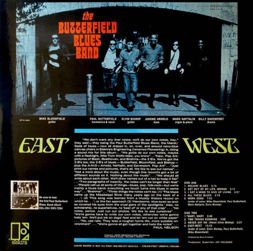 Виниловая пластинка Butterfield Blues Band, The - East-West (Analogue) (Black Vinyl LP)